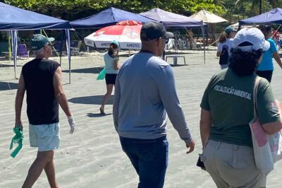 Prefeitura de São Sebastião participa de caminhada ecológica na Praia de Barequeçaba